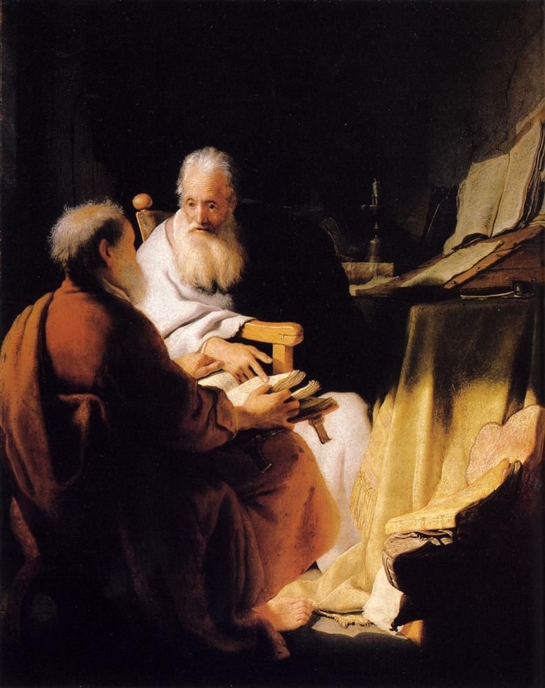 Rembrandt Two Old Men Disputing